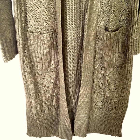 Long Knit Cardigan Sweater ~ Size: Small (Junior) - Picture 3 of 5